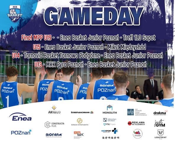 basketpoznan's tweet photo. #U13
🏀 MKK Pyra Poznań vs Enea Basket Junior Poznań
📆 19.02.2023
⏱ 9.00
🏟 POSiR (Hala B), Poznań, ul. Spychalskiego 36
#enea #miastoPoznan #artbud #constructaPlus #bioafrm
#poznanwspiera #basket #kks https://t.co/dXwgmTEf3K