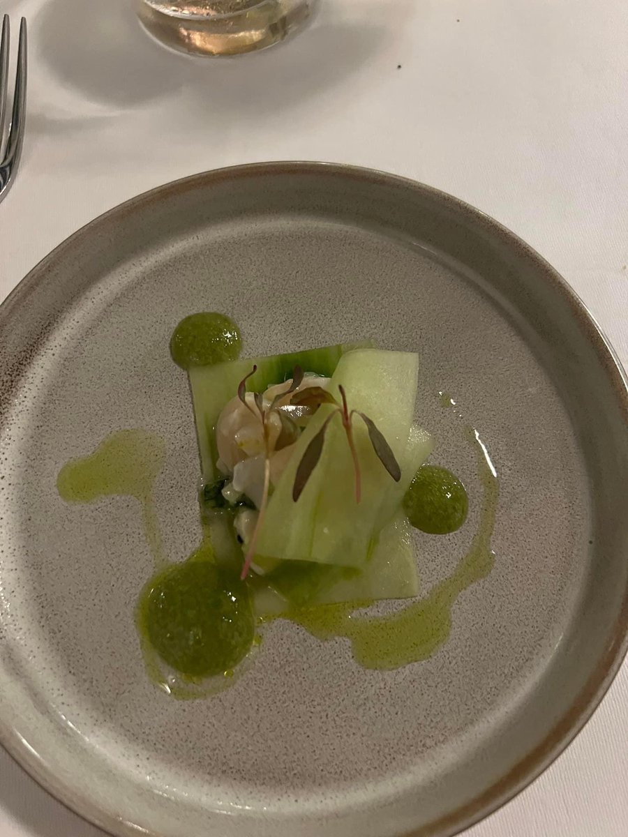 Absolutely stunning scallop 7 course tasting menu at fletchers restaurant in rye last night !!!!