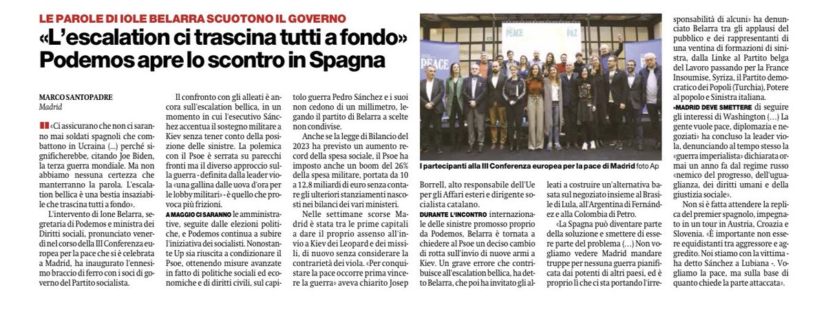 konomoronao's tweet image. Podemos apre lo scontro in Spagna :”L’escalation ci trascina tutti a fondo”