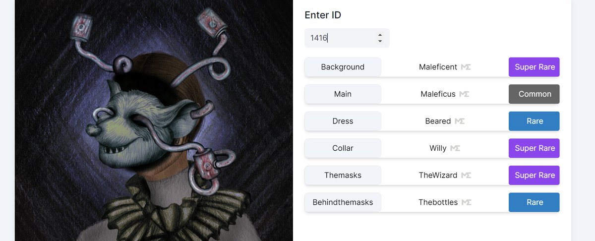 GregJewishstein's tweet photo. Rarity site is live!!!
https://t.co/CPYewCIHjU
#DobeDudes #MaleficusOrigin #Solana #NFT
@DobeDudes @maleficusorigin https://t.co/vTZdFInJqh