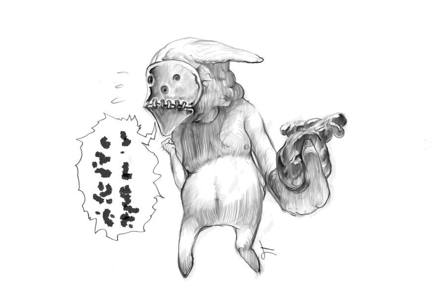 一枚目が入院中に描いた絵、二枚目と三枚目が体力が回復してきてから描いた絵。
ここからわかる事は、気力が充実しているほど気持ち悪い絵を描くということです。 