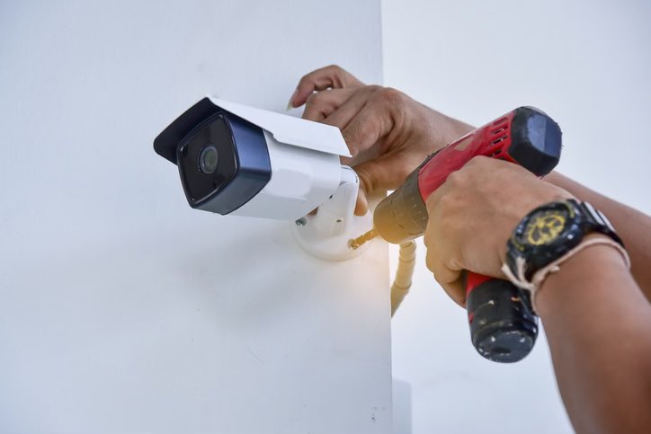 Installation of commercial building security cameras. Contact us today for your commercial building needs.  #securitycamera #securitycameras #securitycamerainstallation #torontotechnicians #torontocontractor #generalcontractor