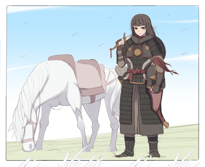 「holding weapon saddle」 illustration images(Latest)