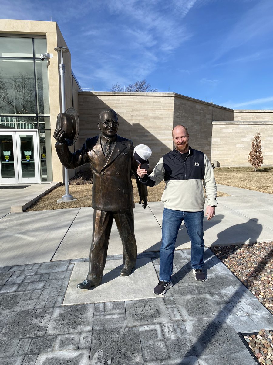 Great visit to the Truman Library and Museum during a wonderful @MoSocialStudies conference! Thanks @NotMattKennedy for being a good road-trip buddy.