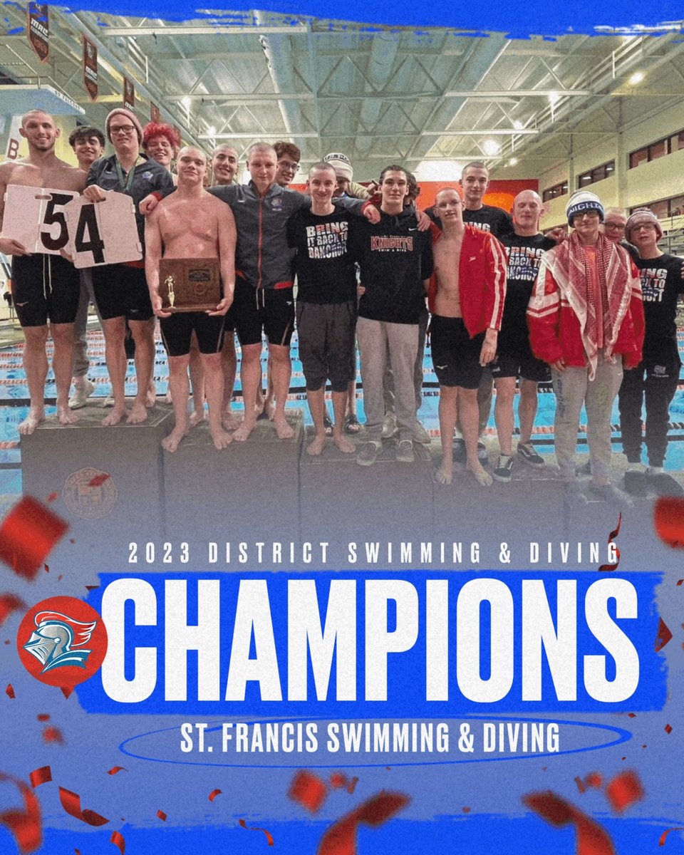 For the 54th time in program history, #SFSSwimDive are the #OHSAA NW DISTRICT CHAMPIONS!!!

#GoKnights