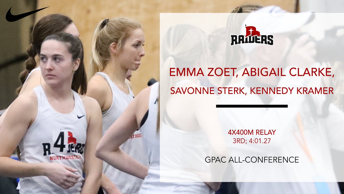 T&amp;F | Women's 4x400m Relay finish up with an NAIA provisional time and on the podium for all-conference!

#RaidersStandOut
<a href="/NWCTRACK/">Northwestern TF/XC</a>