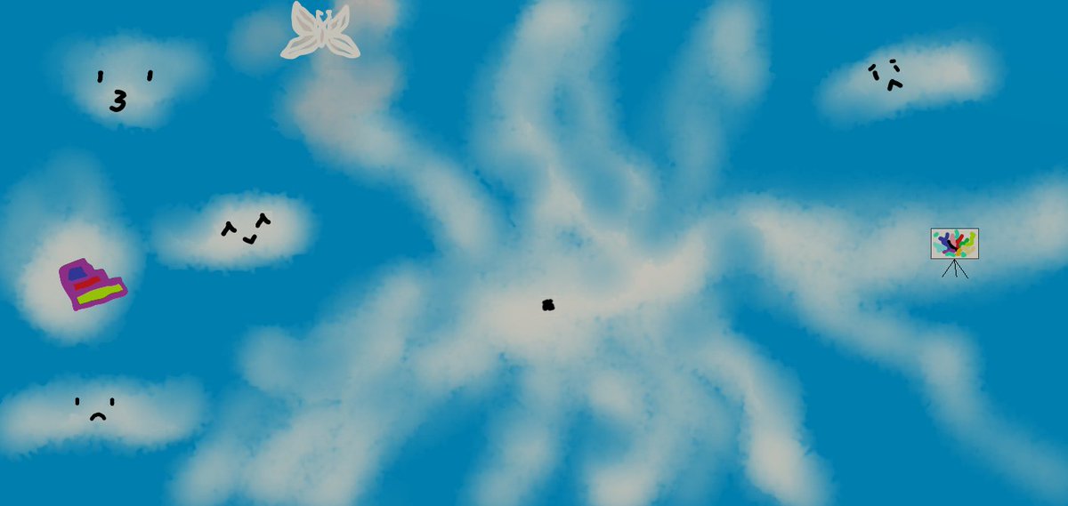 cloud tops from yume 2kki maps fanart 

#yume2kkifanart