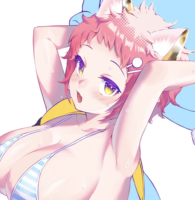猫の日に向けてお絵描き中 