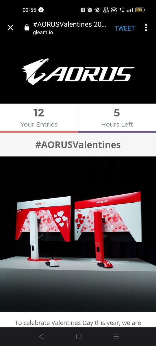 ben_ingledew's tweet photo. @AorusOfficial @Mariuccia But, 5 hours left? How can there be a winner if it hasn't finished yet? https://t.co/evB53loa3D