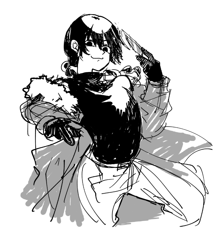 カートゥーン系のデフォルメ表現の強い絵柄に憧れて、たまに絵柄の模索してます。でも単純なミニキャラになってしまいがち。。。🫠（３枚目は、っぽく描けた気がするけど別世界観になってるなぁ… https://t.co/Dhi8WM3shj