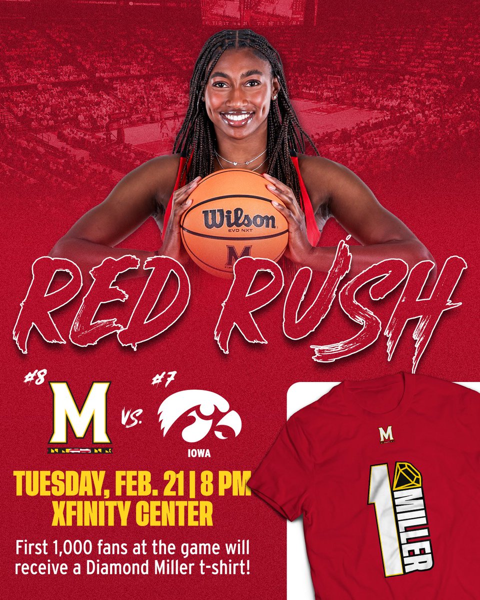 Be there Tuesday for the 𝙍𝙀𝘿 𝙍𝙐𝙎𝙃🚨‼️ First 1,000 fans get this Diamond Miller shirt 💎 👉 ter.ps/wbredrush #FTT x #LegUSy 🐢