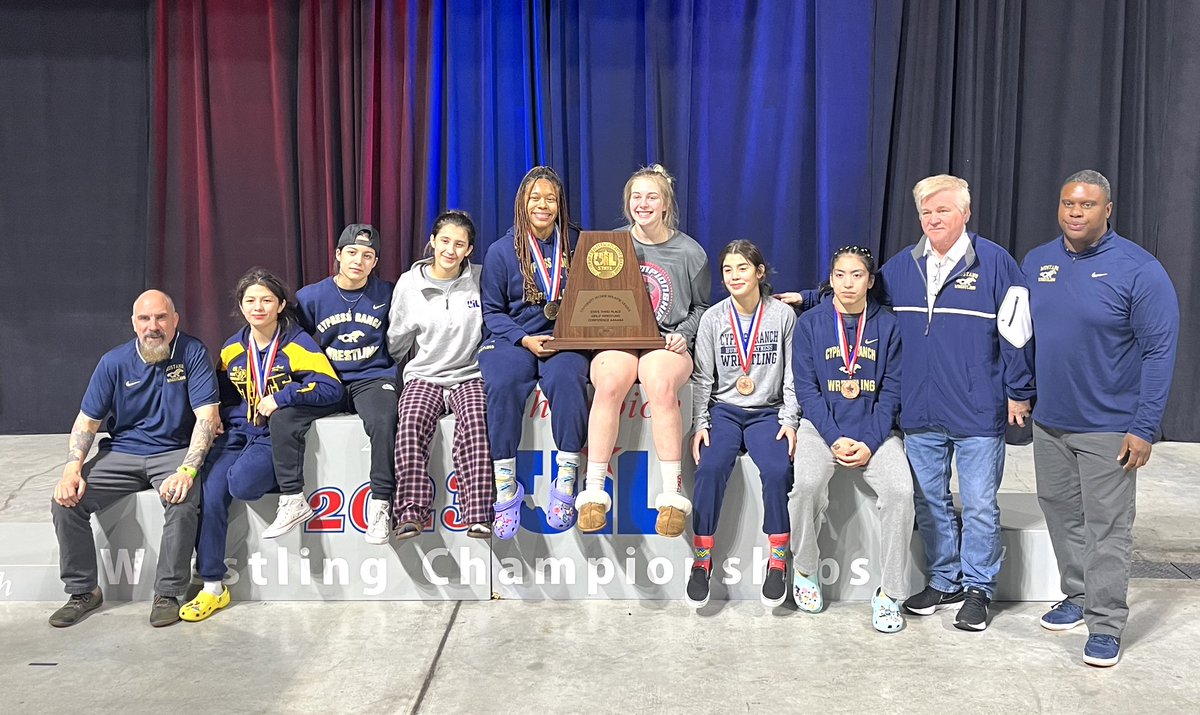 Congratulations to <a href="/RanchWrestling/">MustangWrestling</a> on the 3rd place finish at the <a href="/uiltexas/">Texas UIL</a> STATE WRESTLING TOURNAMENT! Very proud of the Mustangs! They will be a problem next year with almost everyone returning! <a href="/CyFairISD/">Cypress-Fairbanks ISD</a> <a href="/CFISDAthletics/">CFISDAthletics</a>