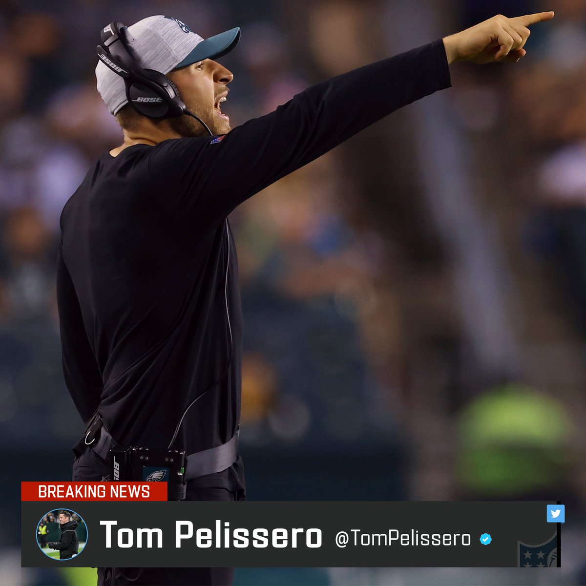 TomPelissero's tweet photo. The #Cardinals are hiring 29-year-old Nick Rallis as their defensive coordinator, per sources. 

Rallis — who starred at LB for Edina High School and the University of Minnesota — was on staff in Philly with Jonathan Gannon. He now becomes the NFL’s youngest coordinator. https://t.co/Hy7CqrPa4z