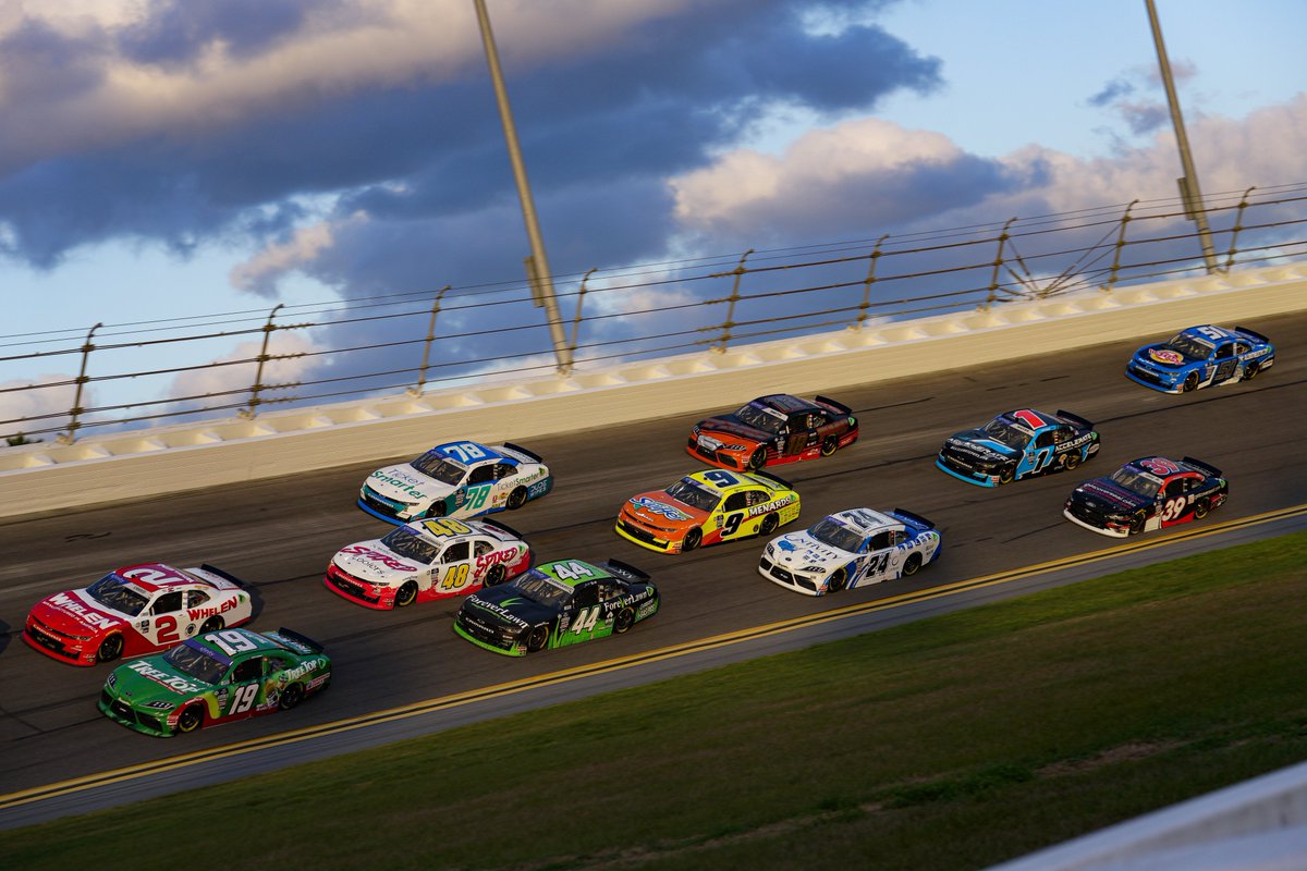 SamHuntRacing's tweet photo. The Sky feat. @daytona 🌅

Race 1 of 33 complete to kick off the 2023 season! 

P16 - @parkerchase
P32 - @kazgrala (out- mechanical)

#TeamToyota | #Beef300 | #FindYourIsland | #Ontivity https://t.co/Z4Uyb8TG24