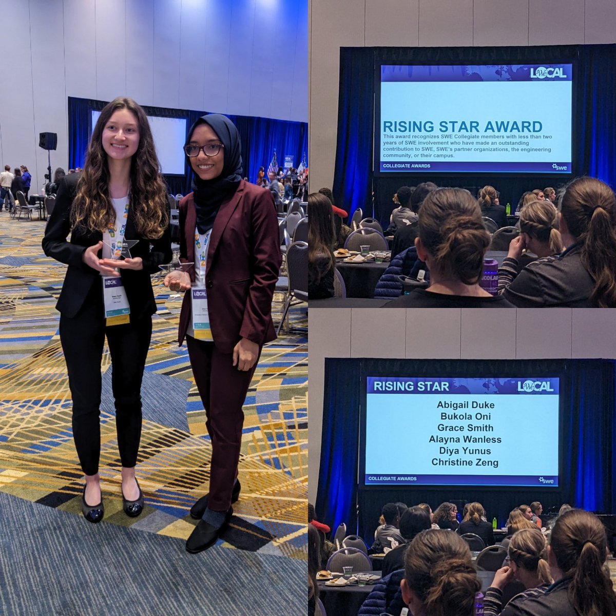 RebeccaEE's tweet photo. Congratulations to Grace and Diya! Rising Star Award winners at #WELocalDetroit
@SWEIllinois https://t.co/kJy4HdxMuh