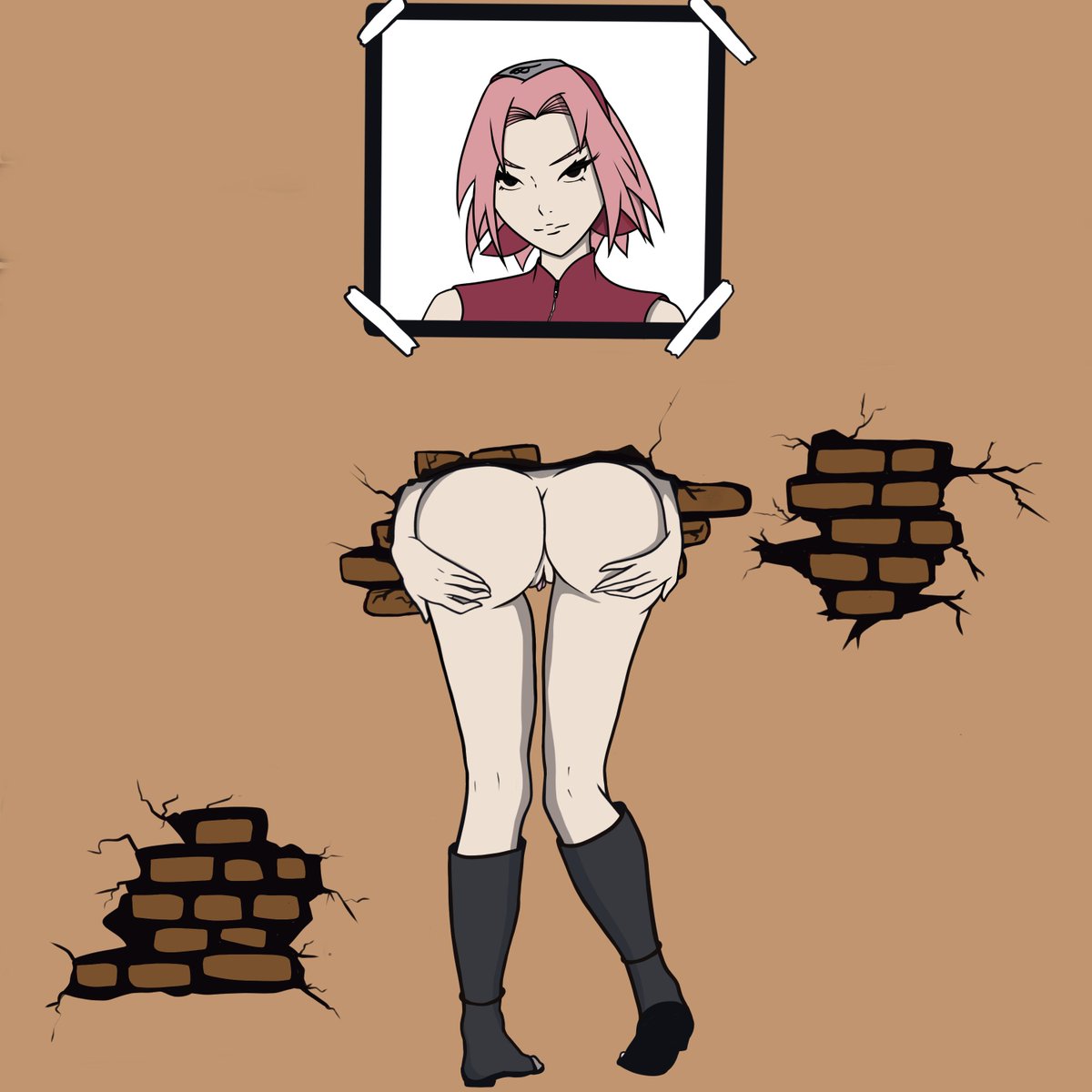 Sakura, what are you up to? Would you like to see more Naruto or other anime girls done by me?