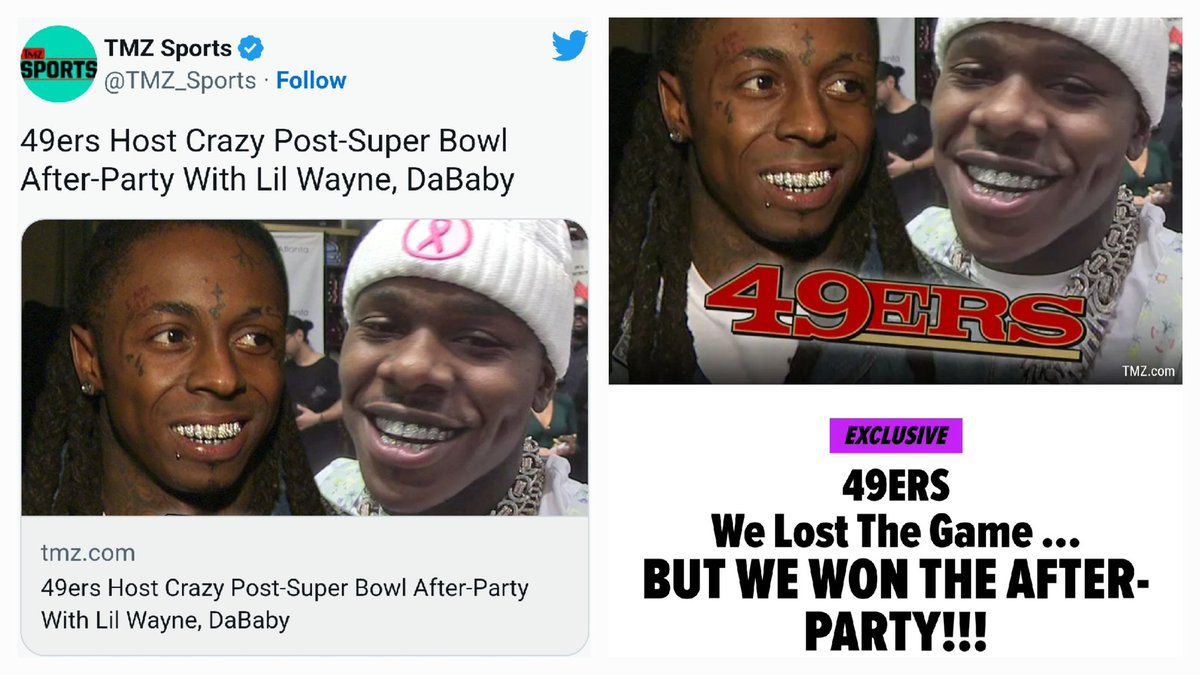 RAMILIASPORTS's tweet photo. @TheSFNiners Of course he is.. Kyle's 9ers always party after LOSING big games! Just like after they lost to the Chiefs in the SB! God bless them! LoL https://t.co/pdBVSQLZ1g