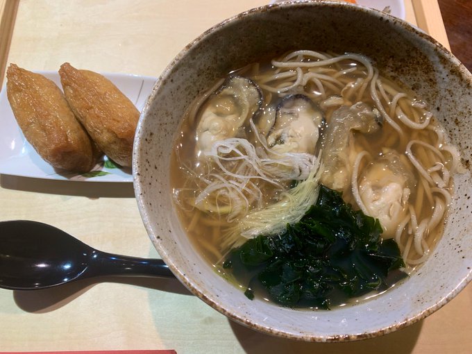 牡蠣そば! 