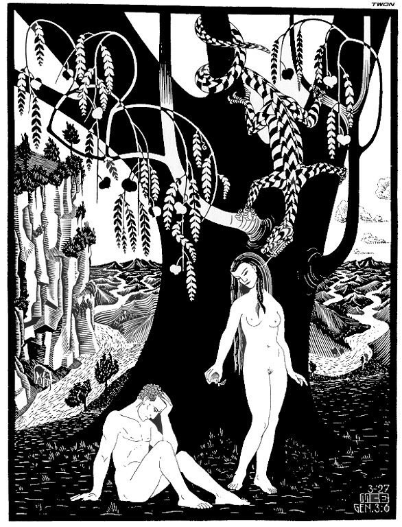 artistescher's tweet photo. The Fall of Man, 1927 #mcescher #surrealism https://t.co/SVzHfNSUFr https://t.co/VAtskWBuaW