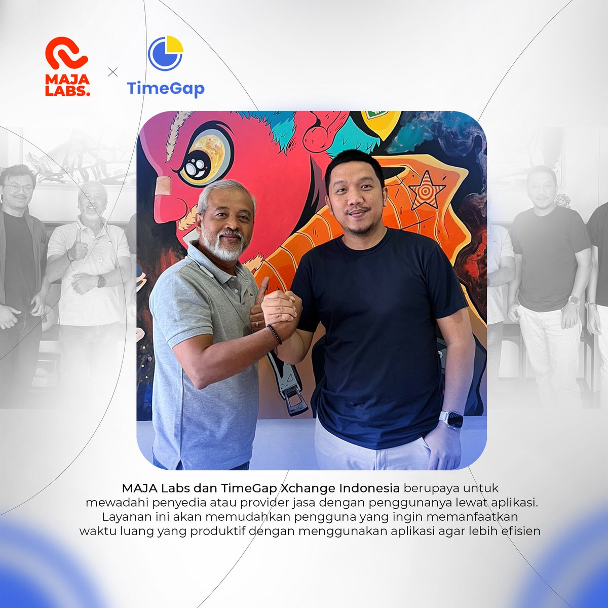 majalabs_xyz's tweet image. Selain itu layanan ini juga diharapkan memudahkan penggunanya yang ingin memanfaatkan waktu luang yang produktif dengan menggunakan aplikasi agar lebih efisien.

Gimana menurut kalian? Let us know below👇🏻💫 

#majalabs #timegapxchangeindonesia #timegap #web3 #nft #nftcommunity