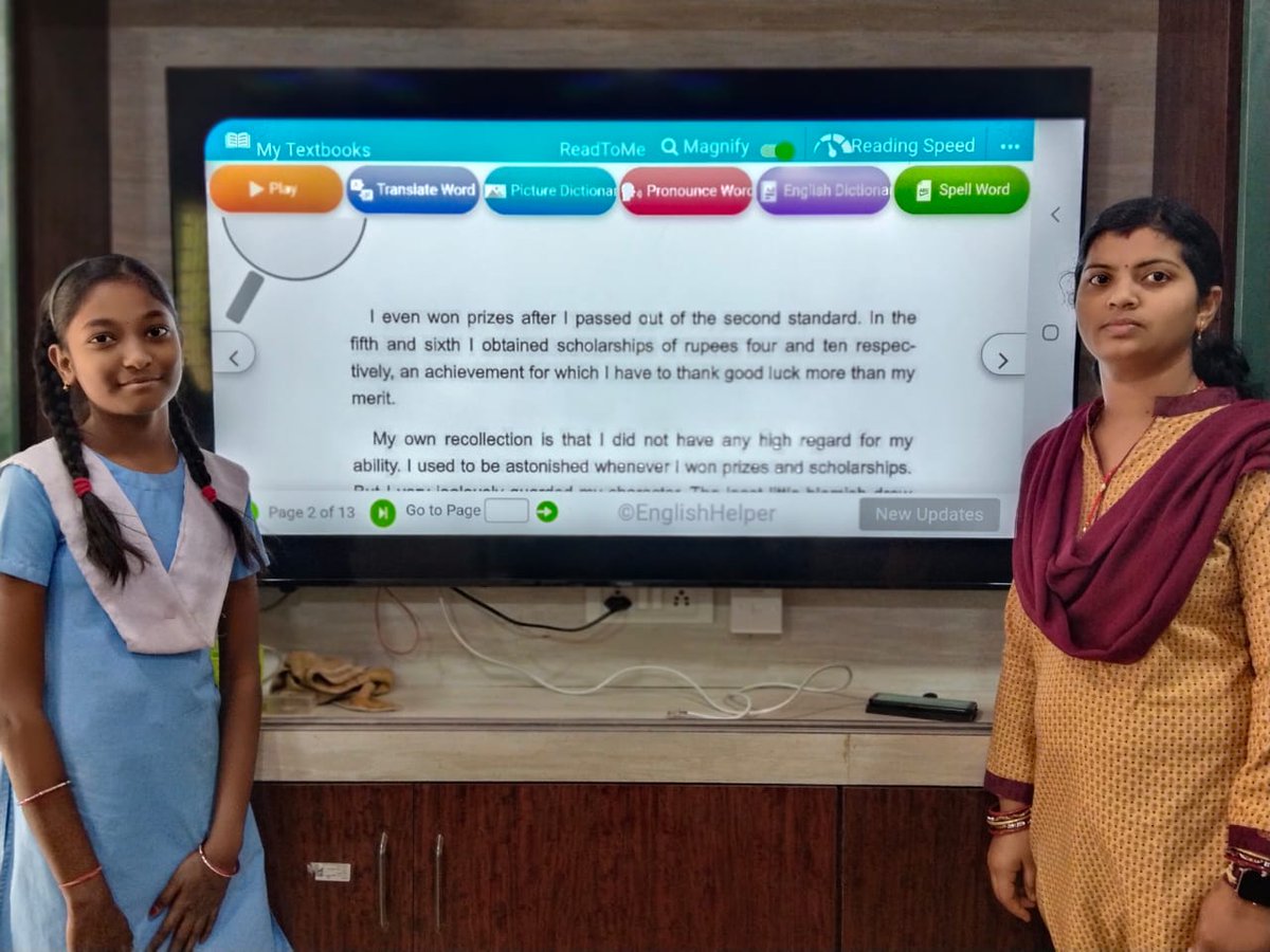scribblesgee's tweet photo. Over a decade ago I sat through my first ever classroom observation in a tiny rural govt school. I didn't need any further convincing. Today, as tech enables millions of children find a pathway towards reading, I can't wait to see such solutions reach every child, everywhere! https://t.co/pKIh2YW1uX