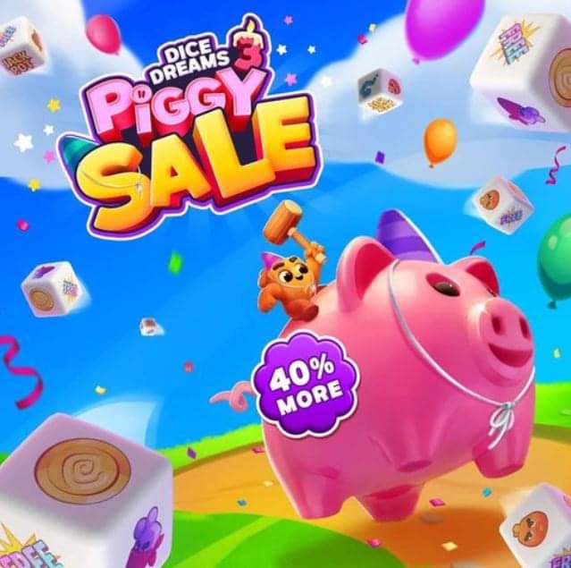 🐷PIGGY SALE🐷
Free Gift 👉🎁 cutt.ly/VZyzb1g
Last birthday Piggy!
Break it and get 40% surprizes🤩🤩🤩
Want another surprise? Share this post! When we reach 1000 shares - the prize is yours!
#dicedream #DICE2023 #freespin #Giveaway #gift #GiftWorldwide #GIFT_tokyodome