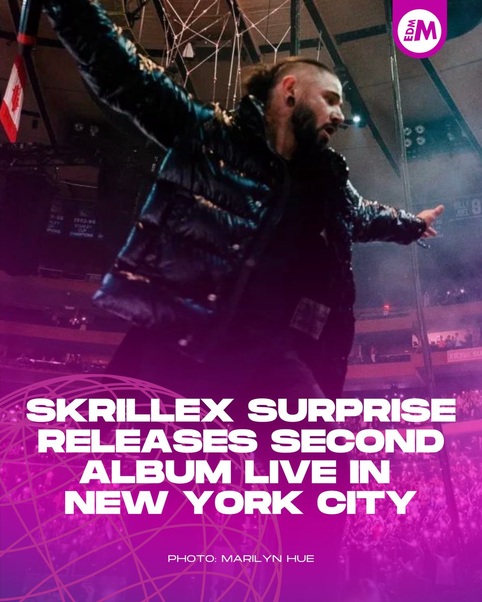 EDMManiac's tweet photo. BREAKING — Phew! What a week for #Skrillex. Tonight at his short-notice show at Madison Square Garden with Four Tet and Fred Again.., Skrillex surprised fans with the release of a second album titled "Don't Get Too Close." 

Just 24 hours ago the dance music vet released his first album in 9 years, "Quest for Fire." 

The second album features Justin Bieber, Bibi Bourelly, Kid Kudi, Swae Lee + more. Available at the event tonight were bootleg CDS of the album that will not be available anywhere else 🤯 

Here's the album tracklist:

1.) Skrillex & Bobby Raps, “Don’t Leave Me Like This”
2.) Skrillex, Pink Pantheress & Trippie Redd, “Way Back”
3.) Skrillex & BEAM, “Selecta”
4.) Skrillex, Yung Lean & Bladee, “Ceremony”
5.) Skrillex & Bladee, “Real Spring”
6.) Skrillex & Kid Cudi, “Summer Time”
7.) Skrillex, Corbin & Chief Keef, “Bad For Me”
8.) Skrillex, Prentiss & Anthony Green, “3am”
9.) Skrillex, Justin Bieber & Don Toliver, “Don’t Go”
10.) Skrillex, Sonny Moore & Bibi Bourelly, “Don’t Get Too Close”
11.) Skrillex & Swae Lee, “Mixed Signals”
12.) Skrillex & Bibi Bourelly, “Painting Rainbows”