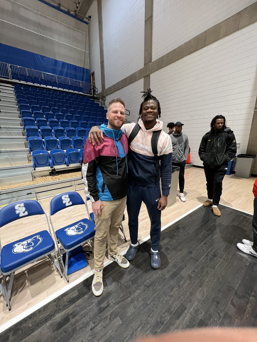 CoachDuPaix's tweet photo. Good to see my brother @kingandre35 today at the SLCC game. He's been my favorite basketball player since 2016. https://t.co/Q5b8PlF7vs