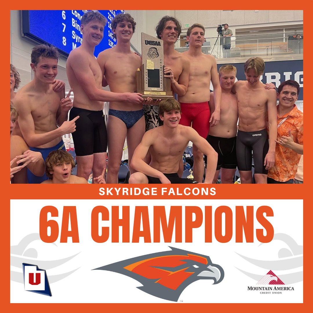 UHSAA (@uhsaainfo) on Twitter photo They're celebrating in Lehi tonight, as the Skyridge Falcons have won their first ever <a href="/MountainAmerica/">Mountain America CU</a> 6A boys swimming championship! π They're celebrating in Lehi tonight, as the Skyridge Falcons have won their first ever <a href="/MountainAmerica/">Mountain America CU</a> 6A boys swimming championship! π