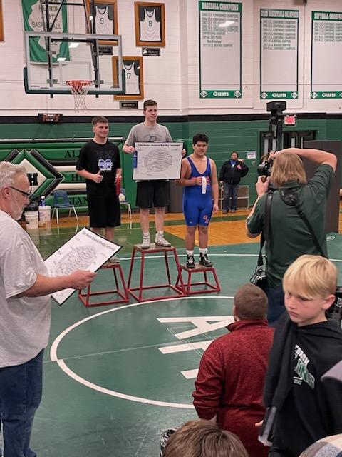 Middle School Wrestling @ Hebron Tourney:
The Cogs had six wrestlers earn trips to the medal stand!

Jacob Brewick 1st 167lbs
Mason Smith 2nd 90lbs
Andrew Rocha 3rd 185 lbs
EJ Kennedy 3rd 215lbs
Anthony Swenson 4th 105lbs
Hunter Wendt 4th 135lbs