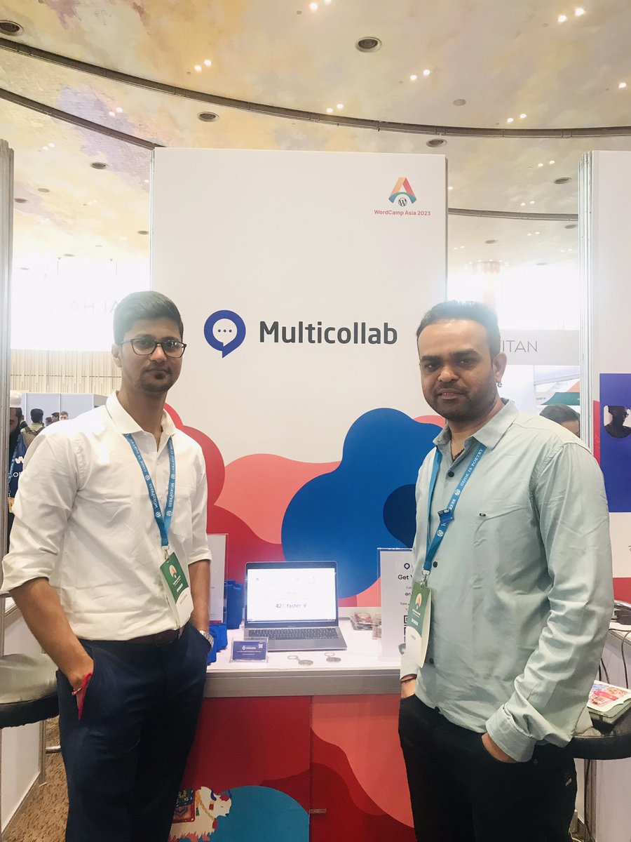 multicollab's tweet photo. Howdy everyone @WordCampAsia! 👋

If you missed to visit our booth yesterday, don’t worry we’re still on and available to talk with you on collaboration in WordPress. Visit our booth today, see you soon. 🤝 😊

#WCAsia #WordCampAsia #Multicollab #WordPress https://t.co/CVMqN9T2WM