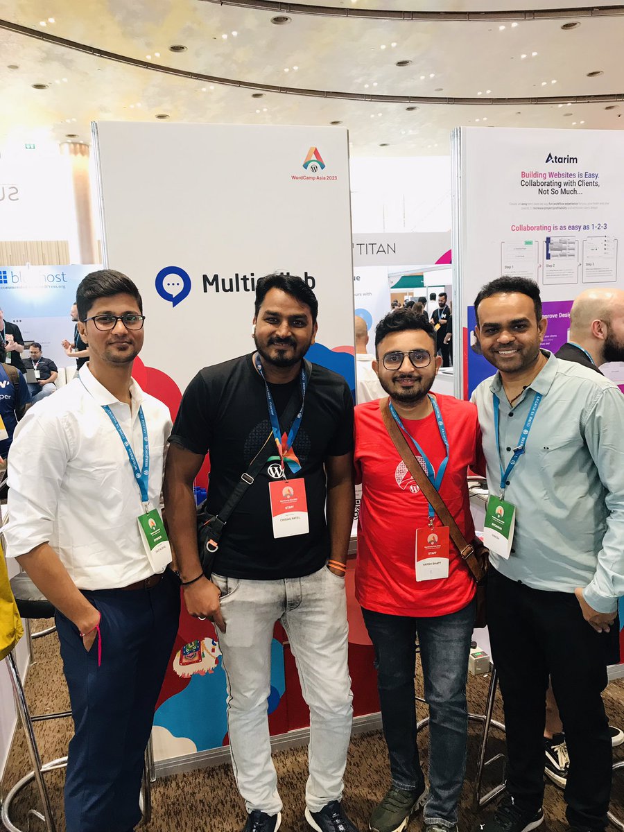 Howdy everyone <a href="/WordCampAsia/">WordCamp Asia</a>! 👋

If you missed to visit our booth yesterday, don’t worry we’re still on and available to talk with you on collaboration in WordPress. Visit our booth today, see you soon. 🤝 😊

#WCAsia #WordCampAsia #Multicollab #WordPress