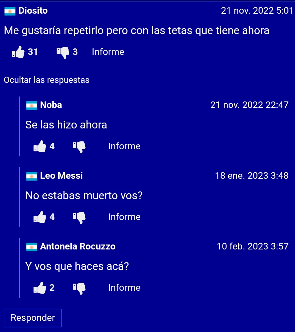 No messi sali de ahi