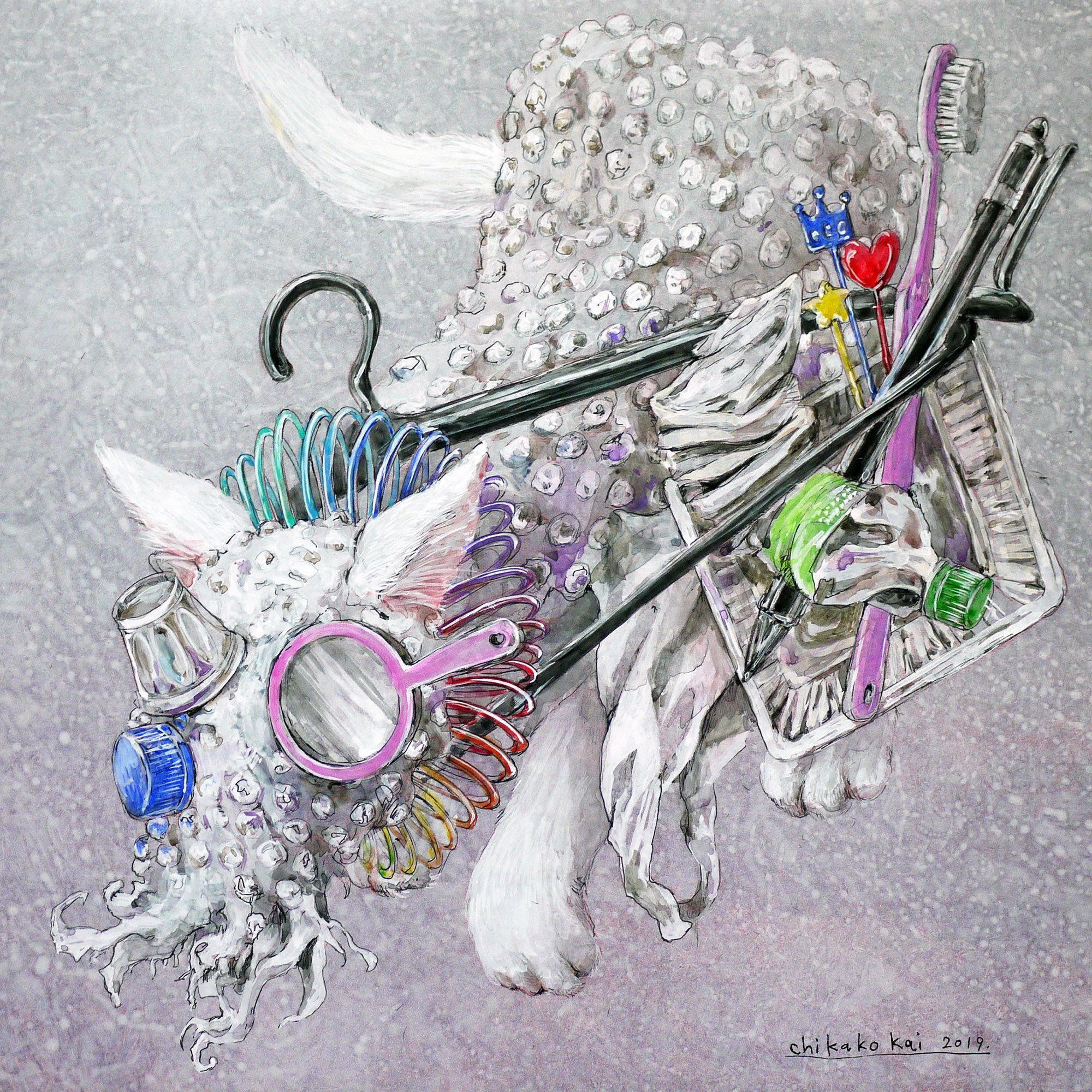 激安単価で 甲斐千香子さん 原画作品 絵画/タペストリ - abacus-rh.com