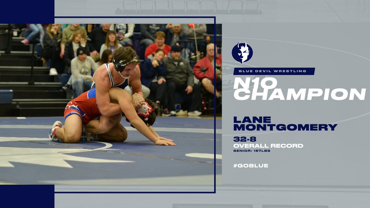 Congrats Lane!
157 Pound Northern 10 Wrestling Champion!