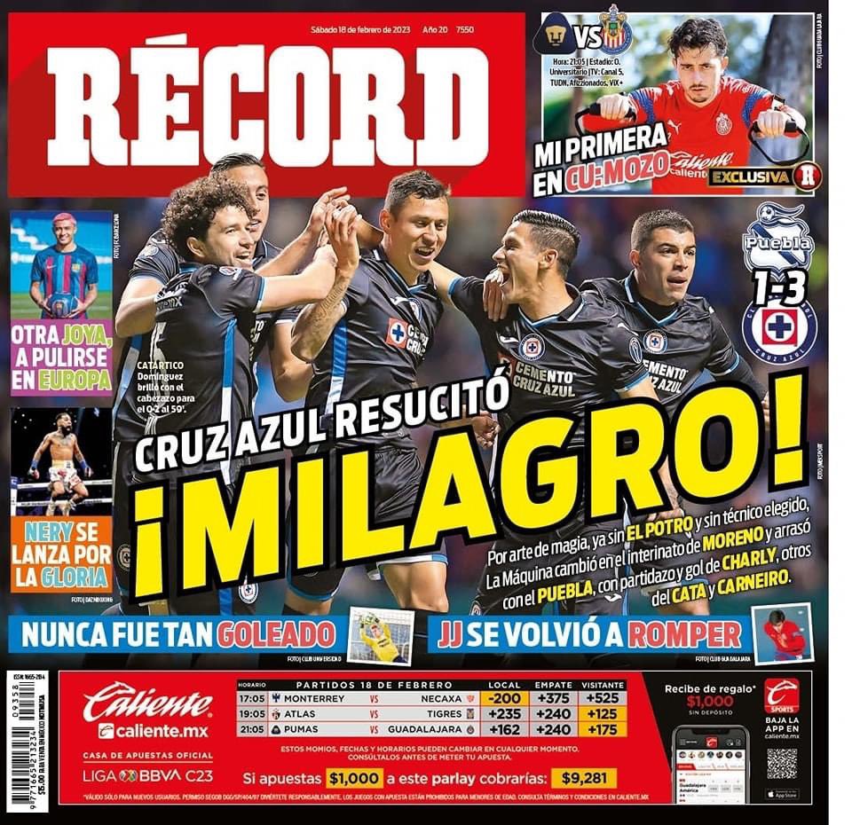 MaquinaAzulOf's tweet photo. ¡CRUZ AZUL SE ROBA LAS PORTADAS! 

#MaquinaAzulOficial #CruzAzul #EternamenteAzul 
#UnaFormaDeVida #EstaEslaBuena #LigaBBVAMx #TorneoApertura2022 #ConTodoContraTodo #PorlaDecima https://t.co/eqvzPo1Y7b