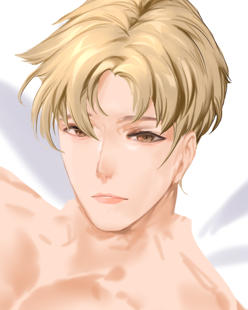 顔。
マチョボディなのであまり甘くしないでおこう。 