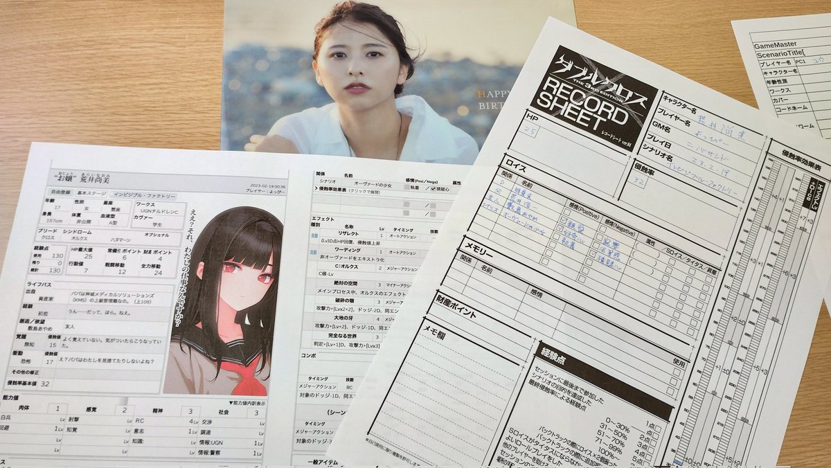 yoppie7's tweet image. インビジブル・ファクトリー
#ダブルクロス3rd