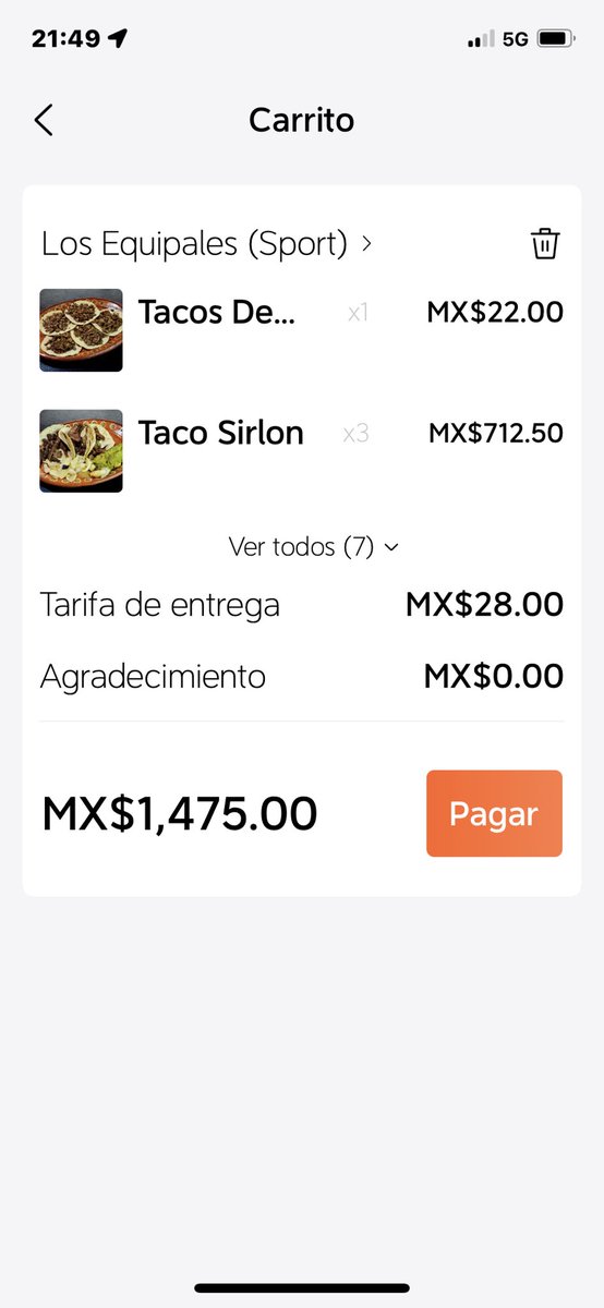 Los equipales que abuso por 7 tacos