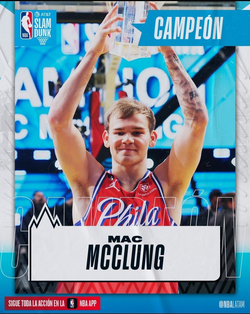 ramzinedine's tweet photo. En la tercera volcada salto a una persona, amago y la clavo de forma espectacular (tuvo 50 puntos), y en la última simplemente voló ✈️💪🏻🏀
Además tuvo tres puntajes perfectos ✅🏀✈️
#nbaallstar #nba #mcclung #18Febrero #clavadas #ATTSlamDunk #basketball #allstar https://t.co/PDeVFHk6Zf