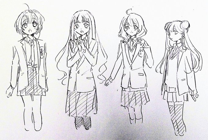 制服の着方で個性出してくの楽しい…
(雑な高校生編if落書き) 