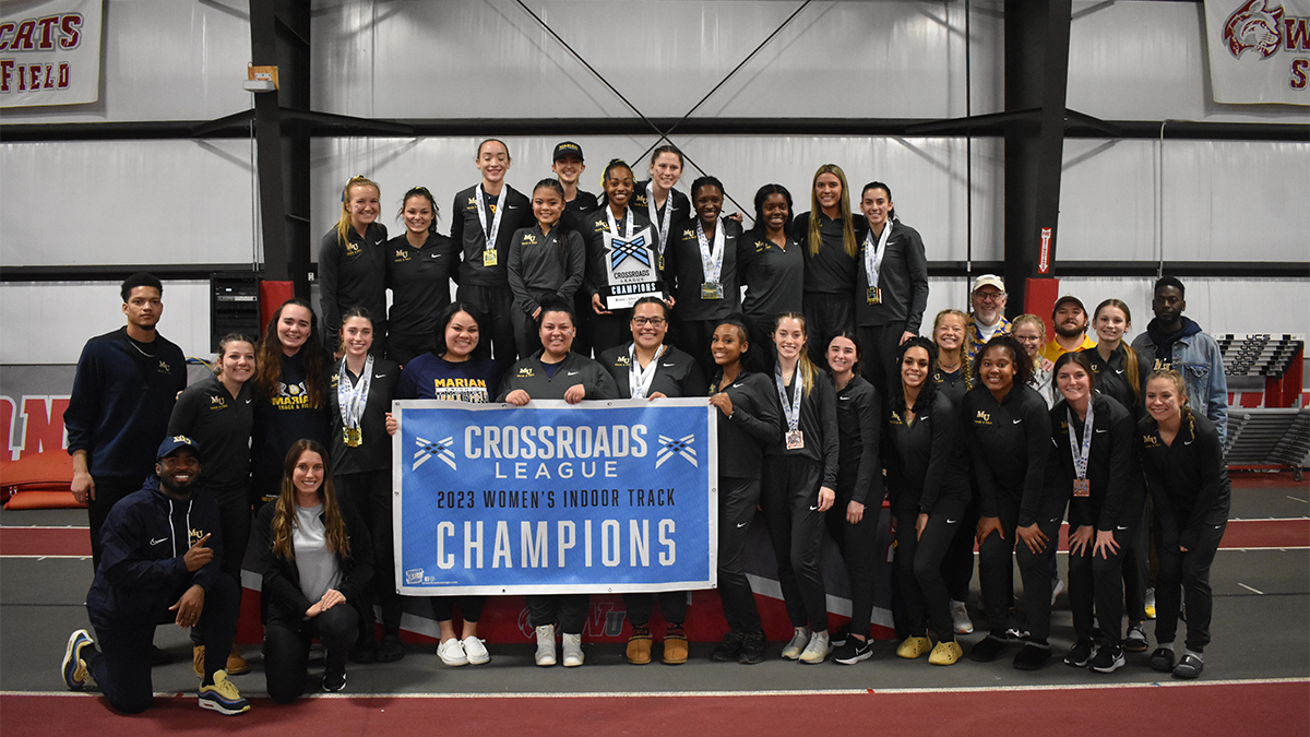 MUKnights's tweet photo. @MarianTrackXC: Marian Wins Second Straight Indoor Crossroads League Championship
 - https://t.co/667wlQ0n75 https://t.co/IQORbbET4j