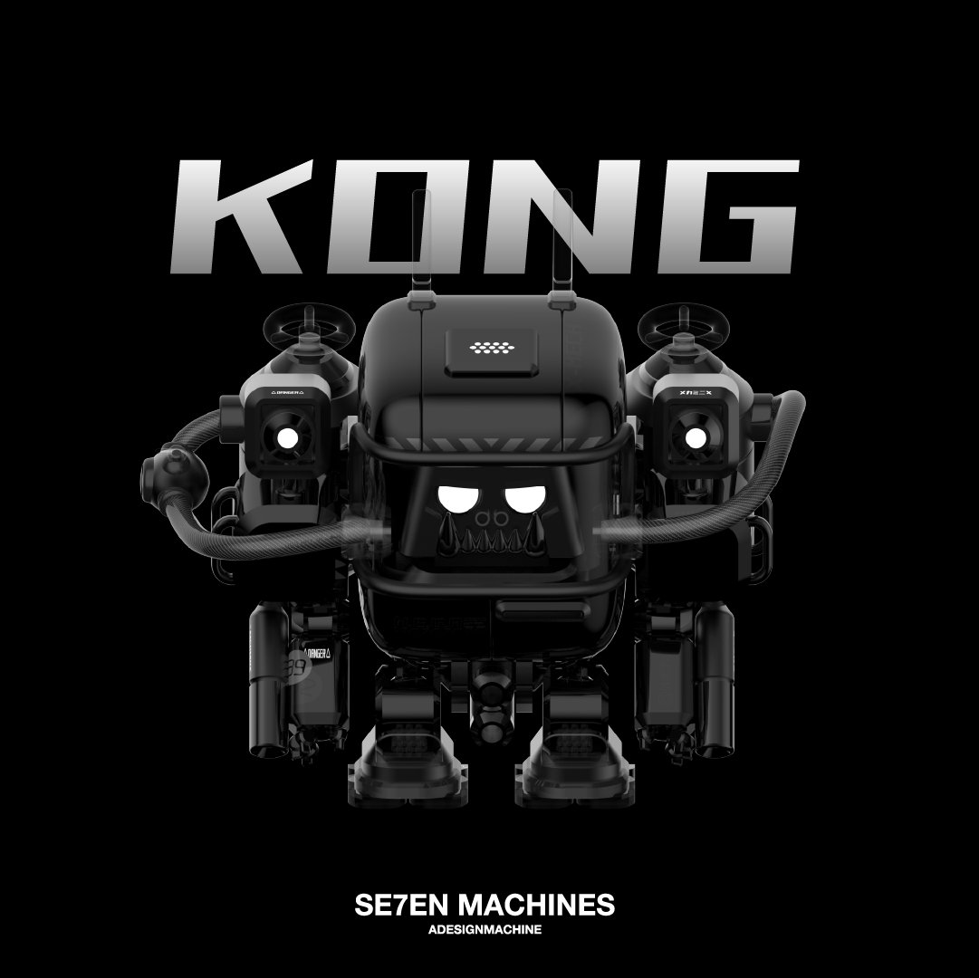 On a journey of seven days, I like to give you a sneak preview WIP of my next few releases over @Foundation.

Mega Mecha: SE7EN MACHINES
All 1/1s

KONG - The KING, the final boss