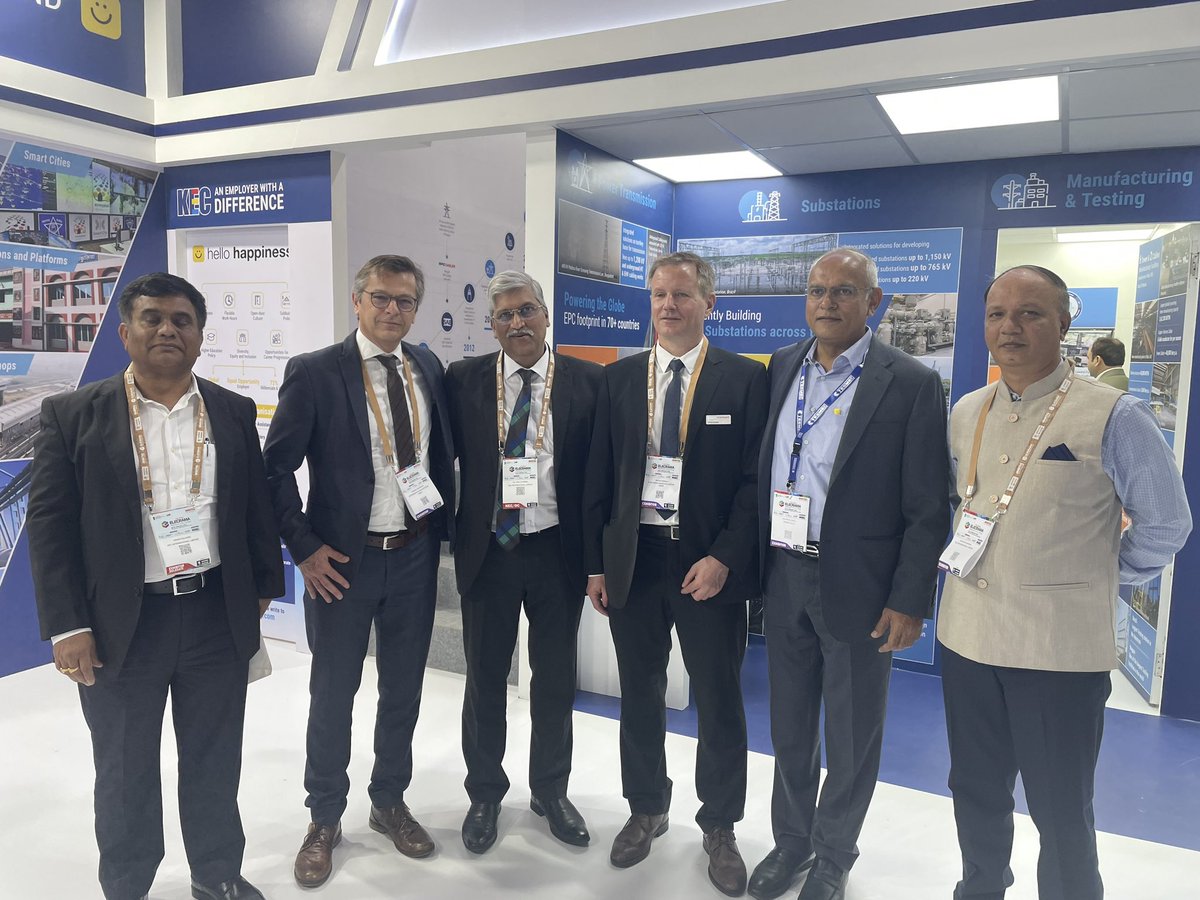 KEC_Intl's tweet photo. It was a great pleasure meeting Mr. Thomas Bachmann, Dir, Business Dev, PFISTERER Switzerland AG and his team at #Elecrama2023. Look forward to our continued partnership.
#KECAtElecrama https://t.co/aZ1NZutX6z