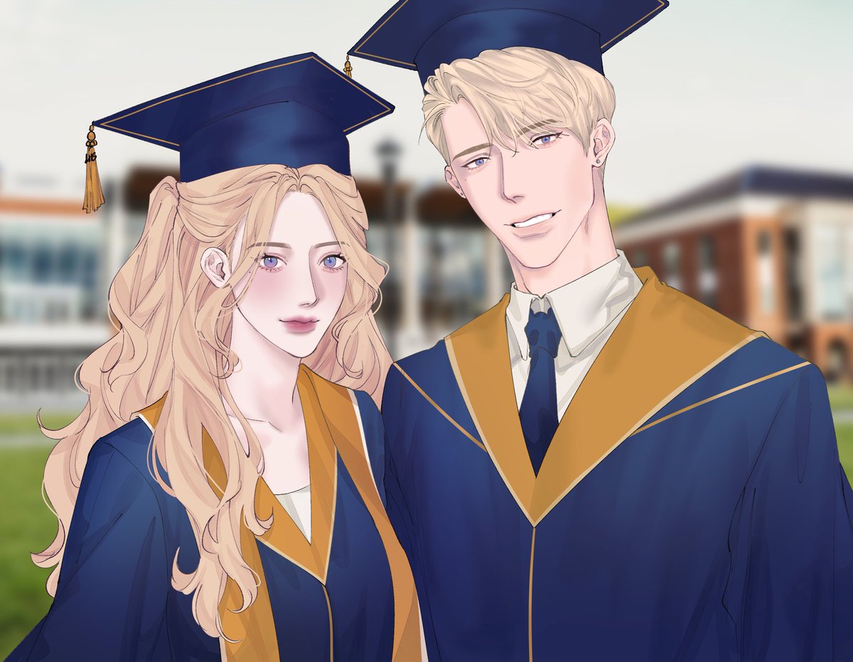 milanxlhs's tweet photo. #LHS_Graduation

เด็กๆบ้านคาร์ทไรท์ยืนถ่ายรูปด้วยกันในวันเรียนจบ ถึงรูปจะออกมาดูดี แต่มือของทั้งคู่ก็หยิกหลังกันอยู่แบบห้ามไม่ได้ มิลานพยายามกลั้นขำที่ลูกพี่ลูกน้องข้างตัวต้องยืนบนแท่นเพื่อให้สูงพอที่จะถ่ายรูปกับเขาได้ https://t.co/jjg0tdWa4p