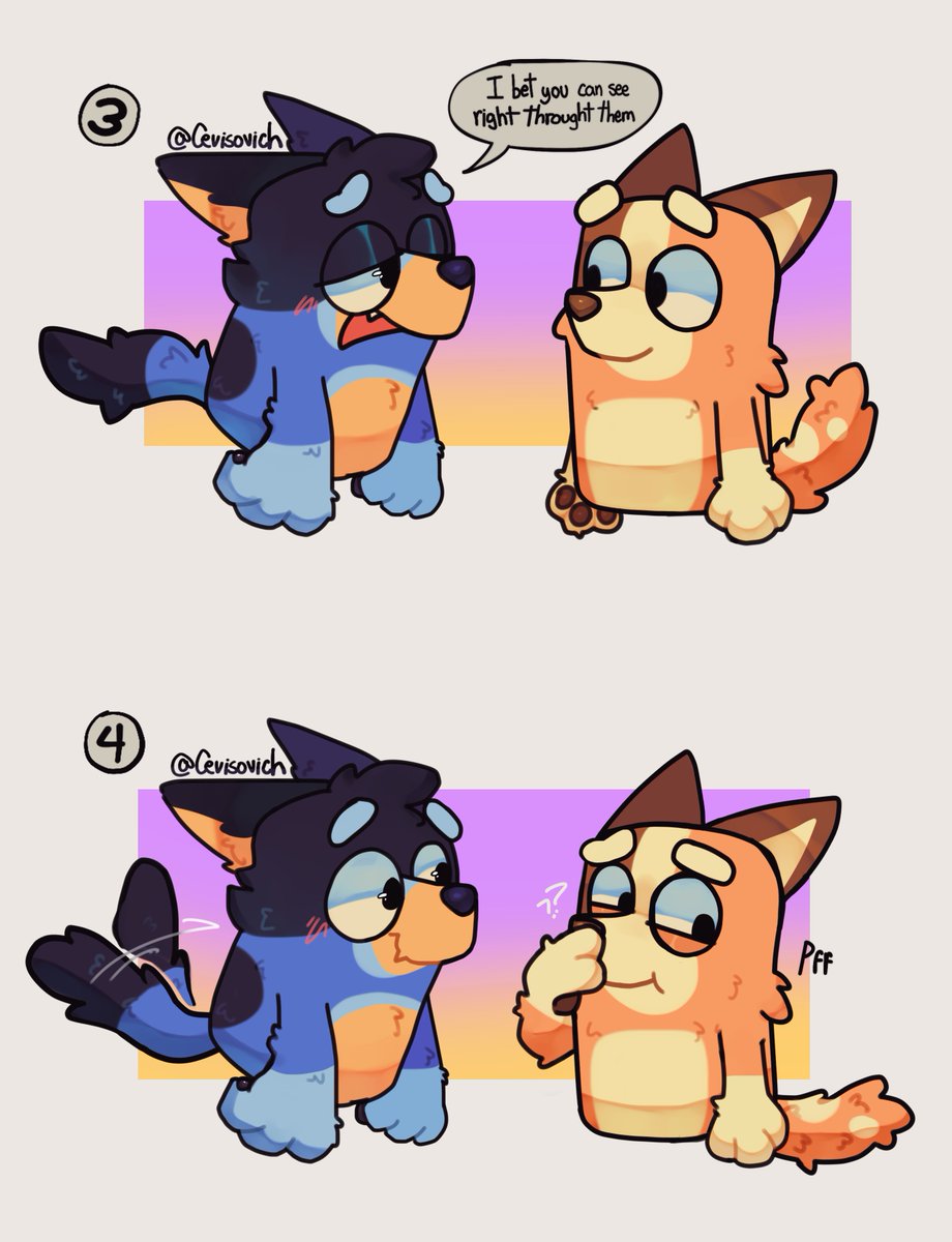 Little Chilli and Bandit, this idea was for Valentine's day JSNJKJKD anyway, I love this couple. 
#Bluey #blueyfanart #blueyBandit #blueyChilli #BanditHeeler #ChilliHeeler