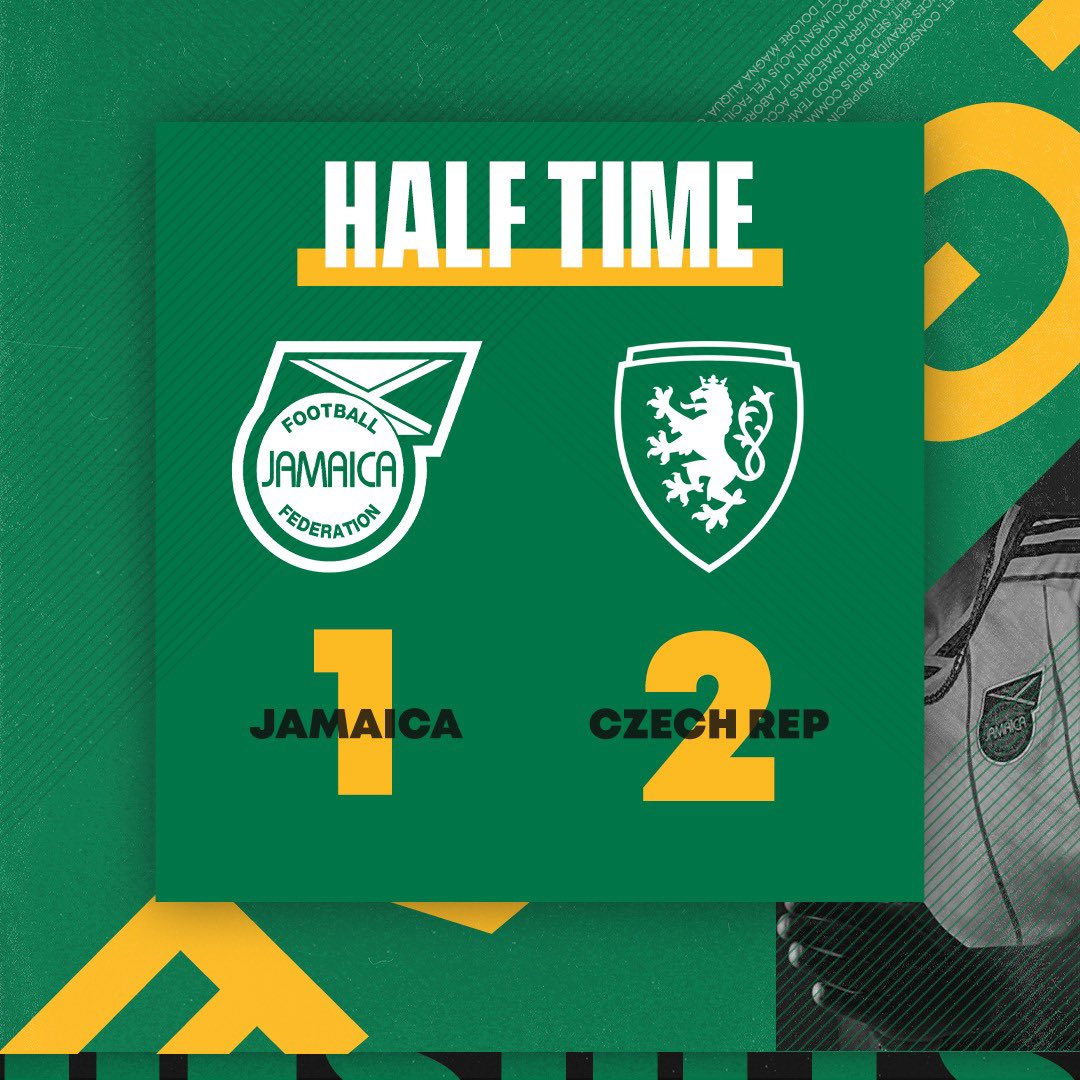 jff_football's tweet photo. A close first half but we trail.
.
#ReggaeGirlz #CupOfNations #JAMCZE #JFF_Football https://t.co/jTwBt4jITt