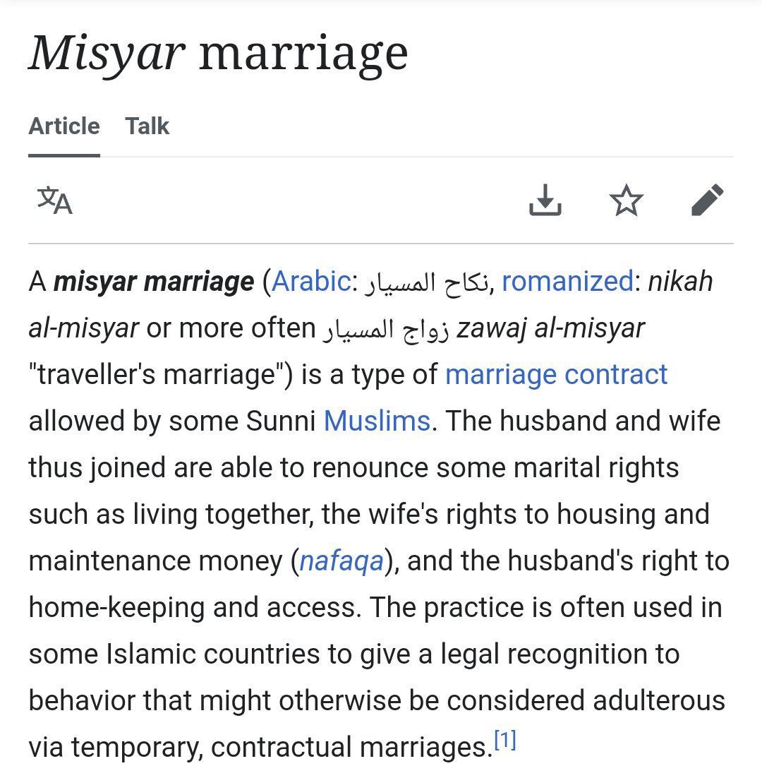 Shannanagins on Twitter "Some info on Misyar marriage. Source (if you