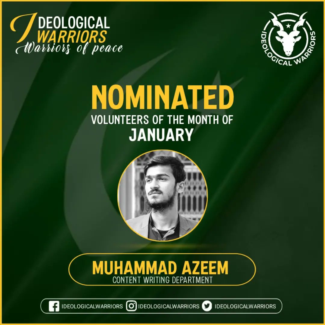 IW__Org's tweet photo. Volunteer of The month of January...🇵🇰❤️

Khizra Batool ✅
Arzoo Imtiaz ✅
Maham Babar✅
Hasham Ahmed Malik✅

#YOUTH 
#YouthDevelopment https://t.co/WBY5ZWYY8D https://t.co/NzOLbvsB3Y