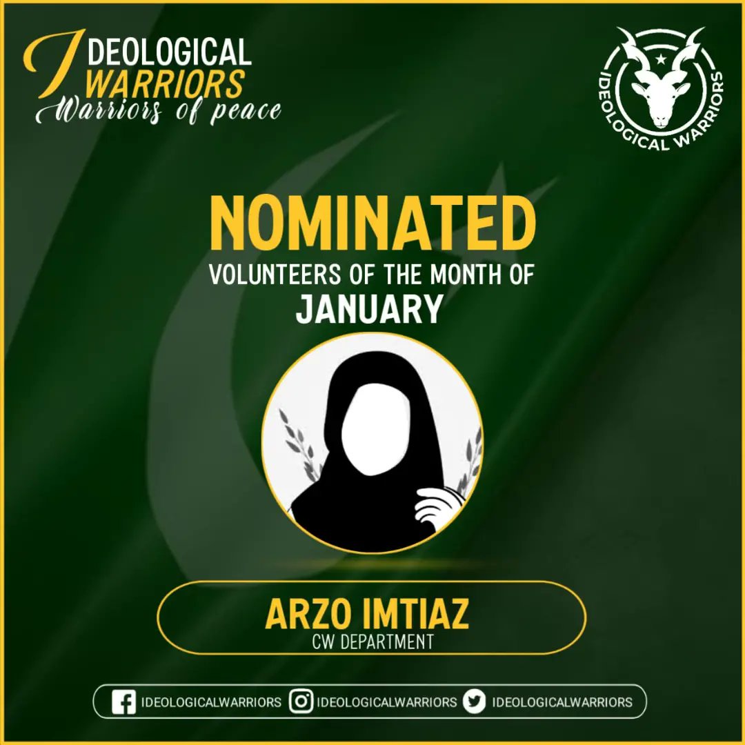 IW__Org's tweet photo. Volunteer of The month of January...🇵🇰❤️

Khizra Batool ✅
Arzoo Imtiaz ✅
Maham Babar✅
Hasham Ahmed Malik✅

#YOUTH 
#YouthDevelopment https://t.co/WBY5ZWYY8D https://t.co/NzOLbvsB3Y